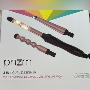 Prizm 3 in 1 curl designer curling wand